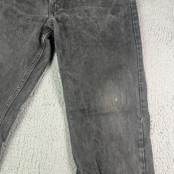 Vintage Levis 518 Jeans Mens 40x34 Black Relaxed Denim Orange Tab USA Made 90s - Picture 5 of 9